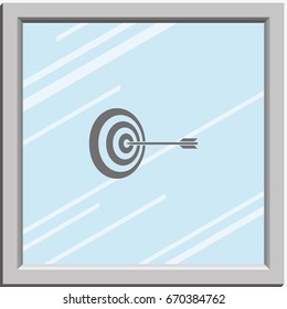 Pictograph of target.