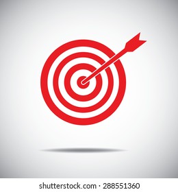 Pictograph of target icon.