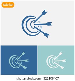 Pictograph of target vector icon.