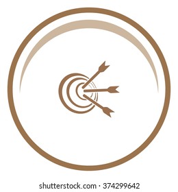 Pictograph of target vector icon.