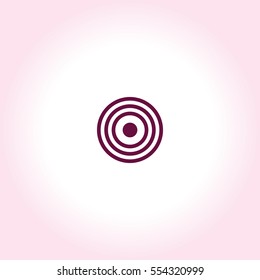 Pictograph Of Target  Vector Icon.