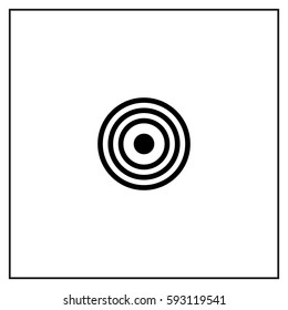 Pictograph Of Target  Vector Icon.