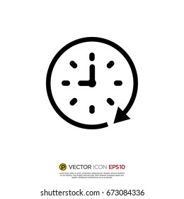 Pictograph of time for icon, logo and identity designs