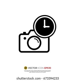 Pictograph of time status for icon
