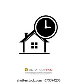 Pictograph of time status for icon