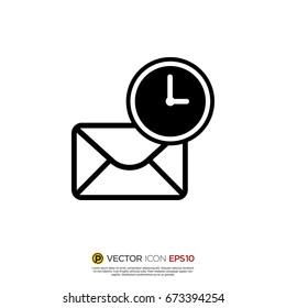 Pictograph of time status for icon