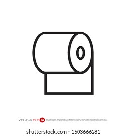 Pictograph Of Toilet Paper For Template Logo, Icon, And Identity Vector Designs.