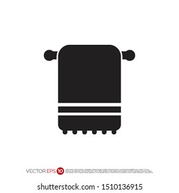Pictograph of towel for template logo, icon, and identity vector designs.