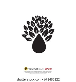 Pictograph of tree for icon, logo and identity designs