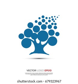 Pictograph of tree for icon, logo and identity designs