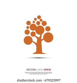 Pictograph of tree for icon, logo and identity designs