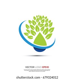 Pictograph of tree for icon, logo and identity designs