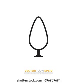 Pictograph of tree for template logo, icon, and identity vector designs
