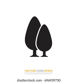 Pictograph of tree for template logo, icon, and identity vector designs