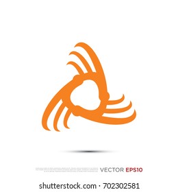 Pictograph of triangle geometric for template logo, icon, and identity vector designs