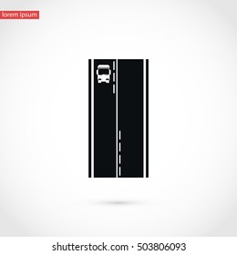 Pictograph of trucki icon, flat design best vector icon