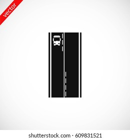Pictograph of trucki icon, flat design best vector icon