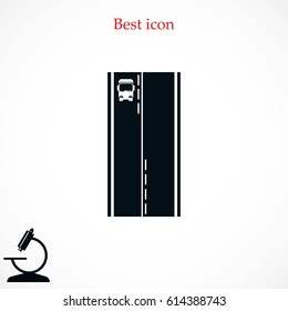 Pictograph of trucki icon, flat design best vector icon