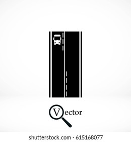 Pictograph of trucki icon, flat design best vector icon