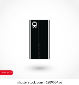 Pictograph of trucki icon, flat design best vector icon