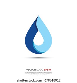 Pictograph of water drop ecology for icon, logo and identity designs