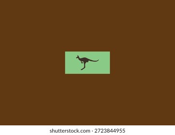 Logotipo de marcas pictóricas, logotipo y Imagen de canguro, ilustración de Adobe