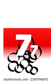 Imagen 77 con fondo abstracto y color rojo y blanco