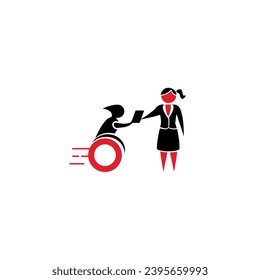 imagen sobre desactivar imagen vectorial de courir, se puede usar en todos los medios, porque se hace con alta resolución