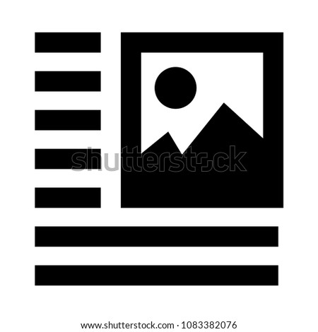 picture alignment vector glyphs icon