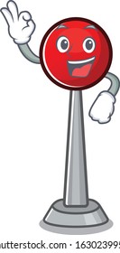 A picture of antenna making an Okay gesture