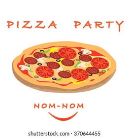 ピザ パーティー のイラスト素材 画像 ベクター画像 Shutterstock