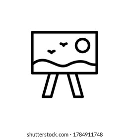 Picture, art icon. Simple line, outline vector elements of cultural activities icons for ui and ux, website or mobile application