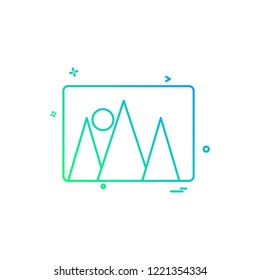 picture art photo icon vector design