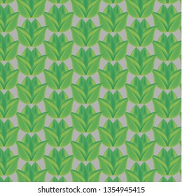 The picture is a background with many sets of 4 leaves on gray. Background for site, presentation, project, business.