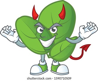 Picture of basil as a Devil cartoon mascot