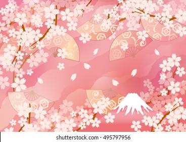 Picture of beautiful cherry blossoms of Japan