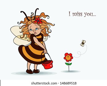 Picture of bees, who grieves for his friend