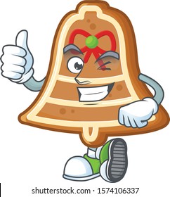Picture of bell cookies making Thumbs up gesture