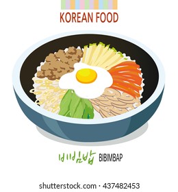 A picture of Bibimbap a popular tradition Korean dish