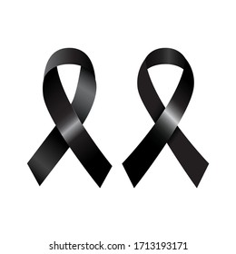 Picture of a black tie. Mourning symbol.