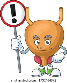 Ein Bild des Konzepts eines Blasenkartoons mit einem Schild
