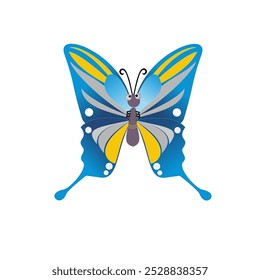 picture of blue butterfly can be used for decoration