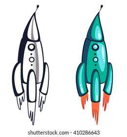 Picture blue rocket
