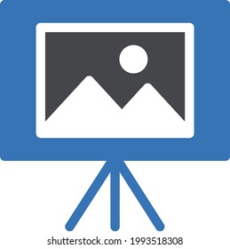 picture board vector glyph colour icon