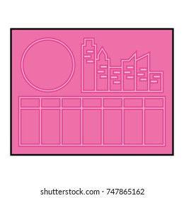 picture board  vector illustration