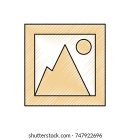 picture board vector illustration