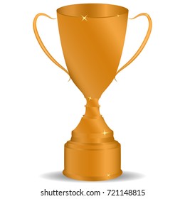 Picture of a bronze cup. Cup for the third place.