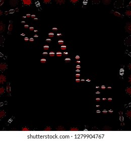 Picture in brown, black and red colors. Seamless. Lettering. Vector. Brown, black and red Sale Abstract Background.