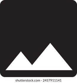 picture button icon black color eps format 