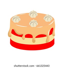 Picture of a cake Vector Illustration 